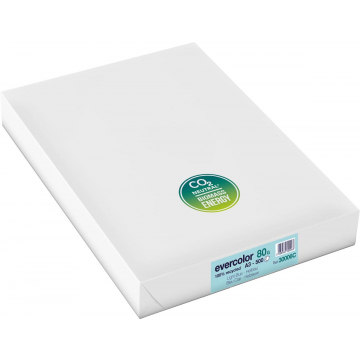 Clairefontaine Evercolor gekleurd gerecycleerd papier, A3, 80 g, 500 vel, helblauw