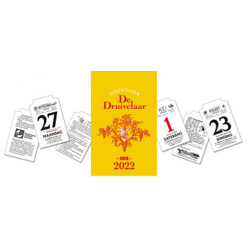 Dagblokkalender De Druivelaar 2022, display van 30 stuks