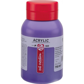 Talens Art Creation acrylverf flacon van 750 ml, permanentblauwviolet