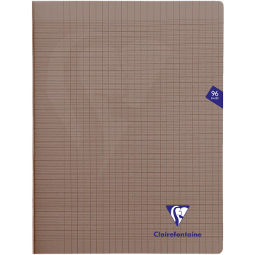 Clairefontaine schrift Mimesys voor ft A4+, 96 bladzijden, kaft in PP, seyès, grijs