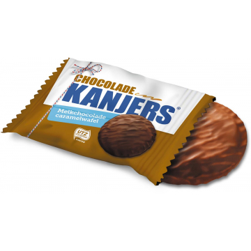 Kanjers Mini chocoladewafel, individueel verpakt, 13,4 g