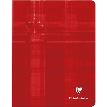 Clairefontaine schrift Metric, ft 16,5 x 21 cm, geruit 5x5 mm, rood