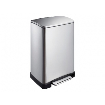 Afvalbak EKO E-Cube pedaalemmer 40liter RVS