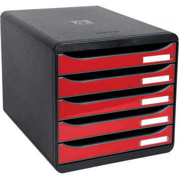 Exacompta ladenblok Big-Box Plus zwart/rood