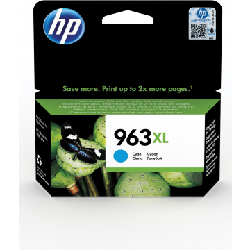 HP inktcartridge 963XL, 1 600 pagina's, OEM 3JA27AE, cyaan