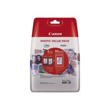 Inktcartridge Canon PG-545XL CL-546XL zwart + kl