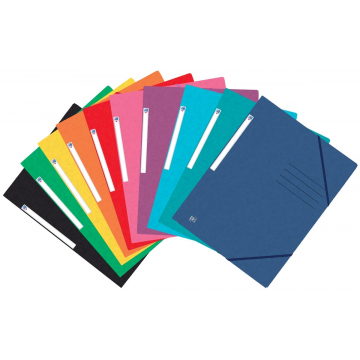 Elba Oxford Top File+ elastomap, voor ft A4, geassorteerde kleuren, pak van 25 stuks