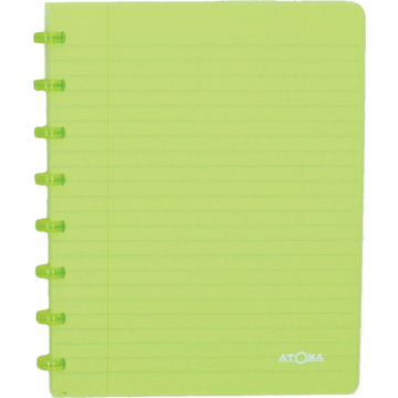 Atoma schrift Trendy ft A5, gelijnd, transparant groen