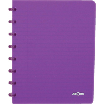 Atoma schrift Trendy ft A5, gelijnd, transparant paars