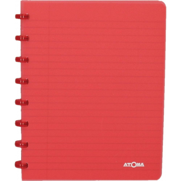 Atoma schrift Trendy ft A5, commercieel geruit, transparant rood