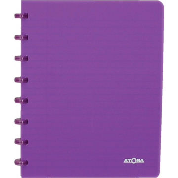 Atoma schrift Trendy ft A5, commercieel geruit, transparant paars