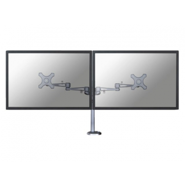 Monitorarm Neomounts D935dg 10-27" Doorvoer Zilver
