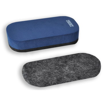 Desq magnetische whiteboardwisser + navulling, blauw