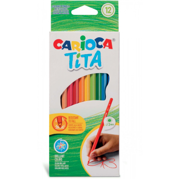 Carioca kleurpotlood Tita, 12 stuks in een kartonnen etui