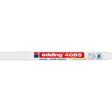 Edding Krijtmarker e-4085, ronde punt van 1 - 2 mm, wit