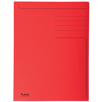 Exacompta dossiermap Foldyne ft 24 x 32 cm (voor ft A4), rood, doos van 50 stuks