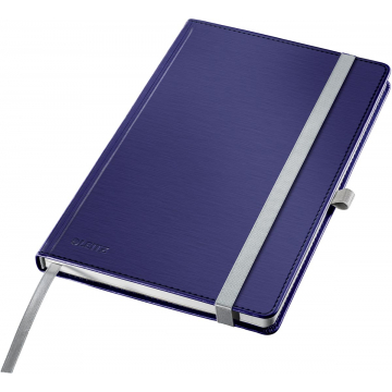 Leitz Style notitieboek, ft A5, harde kaft, gelijnd, blauw
