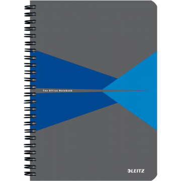 Leitz Office notitieboek, ft A5, kaft in PP, gelijnd, blauw