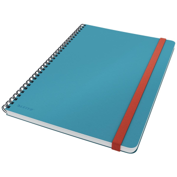 Leitz Cosy notitieboek met spiraalbinding, voor ft B5, gelijnd, blauw