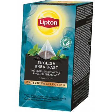 Lipton thee, English Breakfast, Exclusive Selection, doos van 25 zakjes