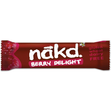 Nakd Berry Delight, reep van 35 g, pak van 18 stuks