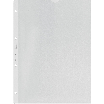 Leitz geperforeerde showtas Premium, ft A4, PVC, copy safe, transparant, pak van 100 stuks