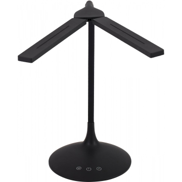 ALBA LED draadloze LED bureaulamp Twin, zwart