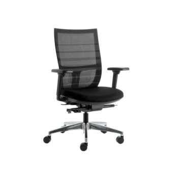 Bureaustoel Euroseats Curve Deluxe zwart