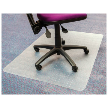 Stoelmat Floortex PVC 120x150cm voor zachte vloeren