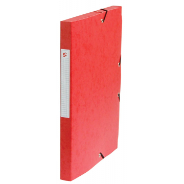 5 Star elastobox, rug van 2,5 cm, rood