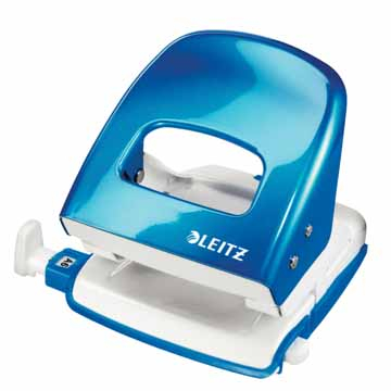 Leitz WOW perforator, 30 blad, blauw, op blister