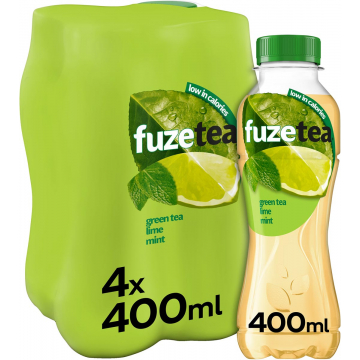 Fuze Tea limoen munt, fles van 40 cl, pak van 24 stuks
