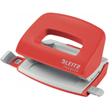 Leitz NeXXt Recycle Mini perforator, 10 blad, rood