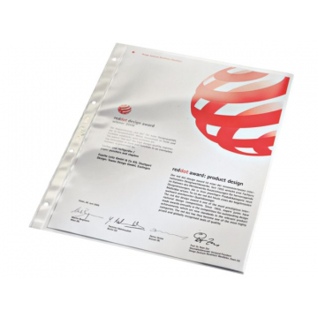 Showtas Leitz Premium standaard copy safe 0.08mm 4-gaats PVC A4 glashelder