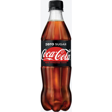 Coca-Cola Zero frisdrank, fles van 50 cl, pak van 24 stuks