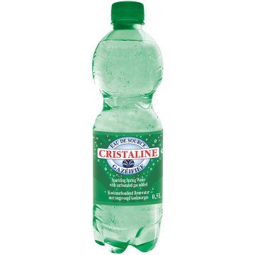 Cristaline bruisend water, fles van 50 cl, pak van 24 stuks