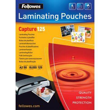 Fellowes lamineerhoes ft A2, 250 micron (2 x 125 micron), pak van 50 stuks