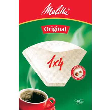 Melitta koffiefilter 1 x 4, pak van 40 stuks