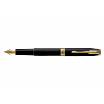 Vulpen Parker Sonnet matte black lacquer GT medium