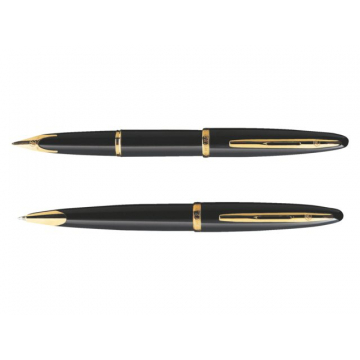 Vulpen Waterman Carene Sea black lacquer GT medium