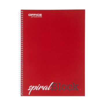 OFFICE products spiraalschrift, A4, 80 blad, gelijnd