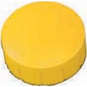 Maul magneet MAULsolid, diameter 15 x 7 mm, geel, doos met 10 stuks