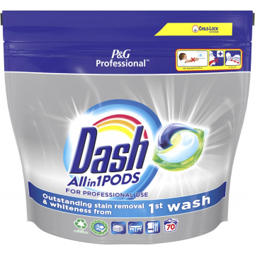 Dash Professional wasmiddel All-in-1 Regular, pak van 70 capsules