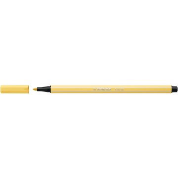STABILO Pen 68 viltstift, lichtgeel