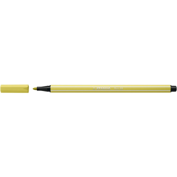 STABILO Pen 68 viltstift, mosterdgeel