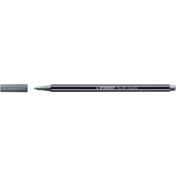 Stabilo viltstift Pen 68 Metallic, zilver