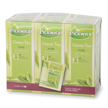 Pickwick thee, groene thee Pure, pak van 25 stuks