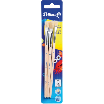 Pelikan penselenset S613F, blister van 3 stuks, nr 8, 10 en 12