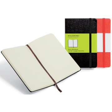 Moleskine notitieboek, ft 9 x 14 cm, effen, harde cover, 192 bladzijden, zwart