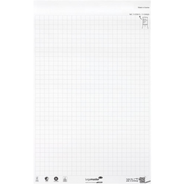 Legamaster flipchartpapier Sketch ECO, ft 98 x 65 cm, geruit, 50 vel, pak van 2 stuks
